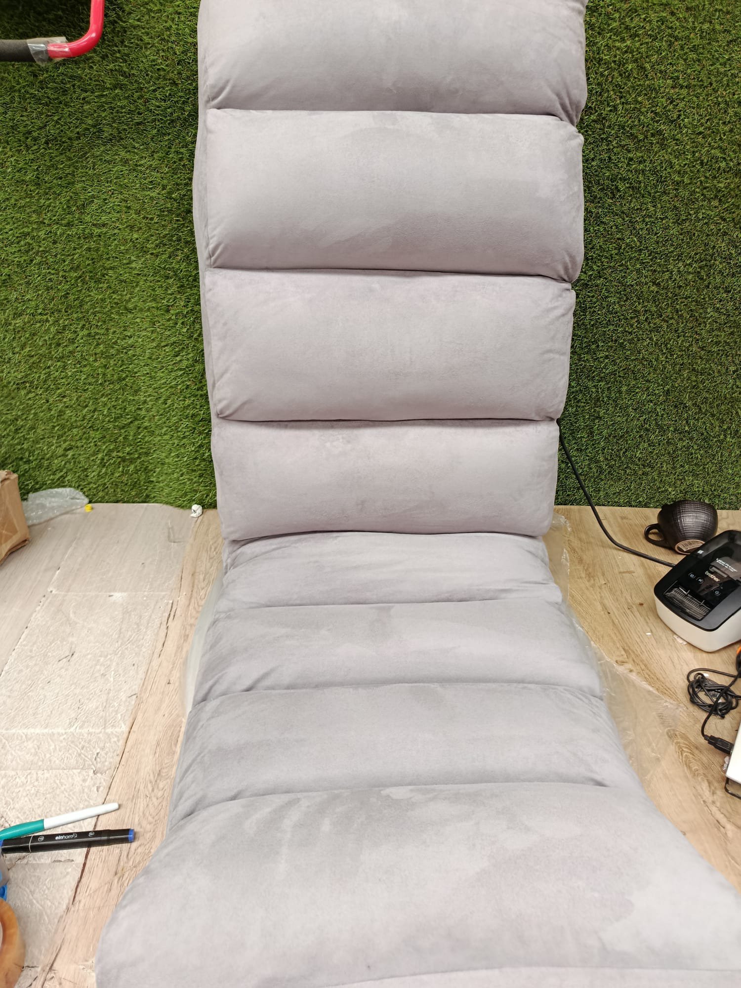 SILLON PLEGABLE DE SUELO COSTWAY HW53981GR - Imagen 4
