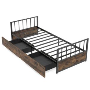 SOMIER DE 90 X 200 COSTWAY HU11135DE-T
