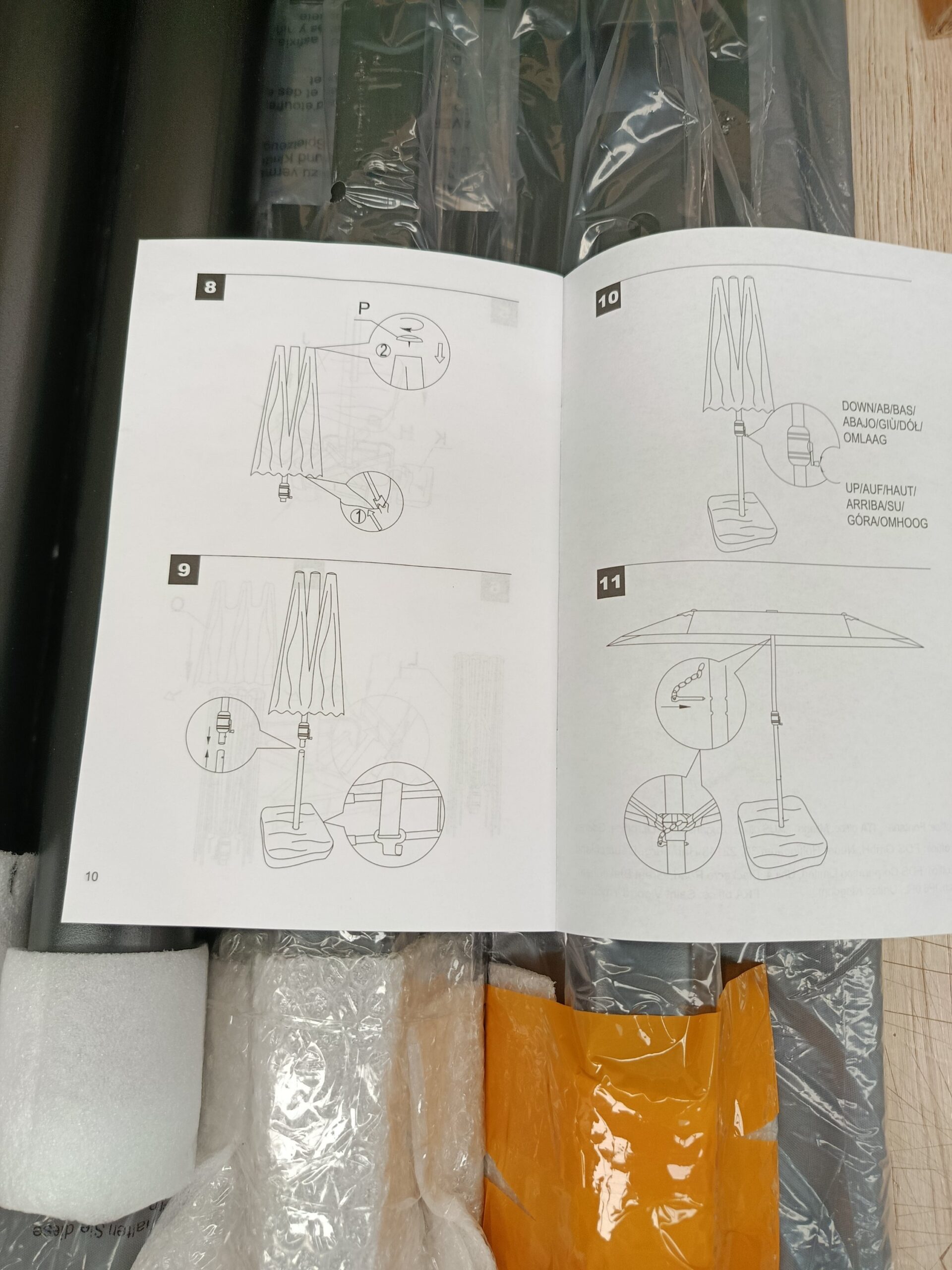 SOMBRILLA TRIPLE CON BASE NP12256DE-HS - Imagen 7