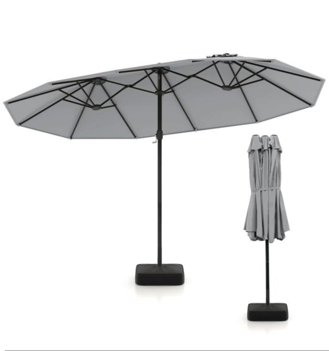SOMBRILLA TRIPLE CON BASE NP12256DE-HS