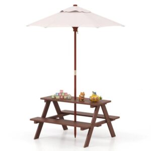 Mesa de picnic infantil de jardín Costway NP12192BN