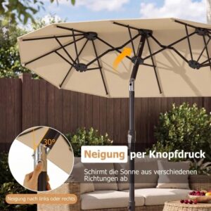 SOMBRILLA TRIPLE COSTWAY NP13306BE