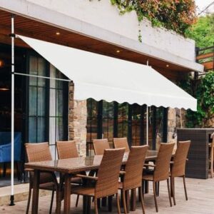TOLDO RETRACTIL BEIGE COSTWAY NP11537BE