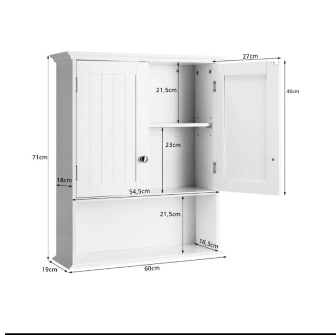 ARMARIO DE BAÑO COSTWAY HW66689WH - Imagen 2