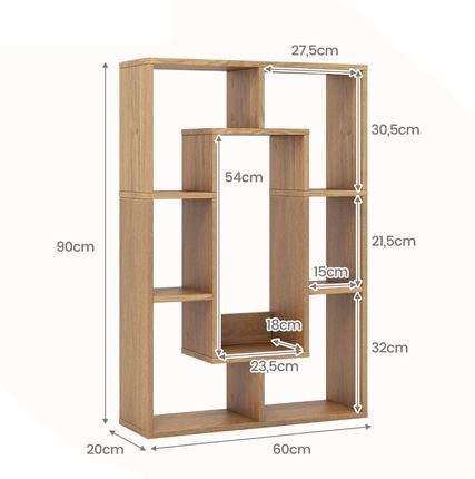 LIBRERIA DE 7 CUBOS COSTWAY CB10642NA - Imagen 2
