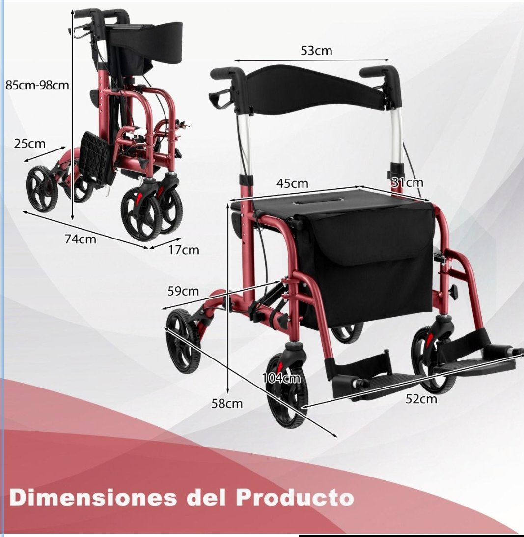 ANDADOR 2 EN 1 COSTWAY - Imagen 2