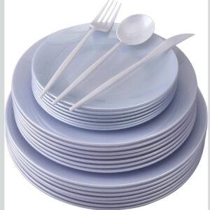 JUEGO DE PLATOS Y COBIERTOS DESECHABLES
