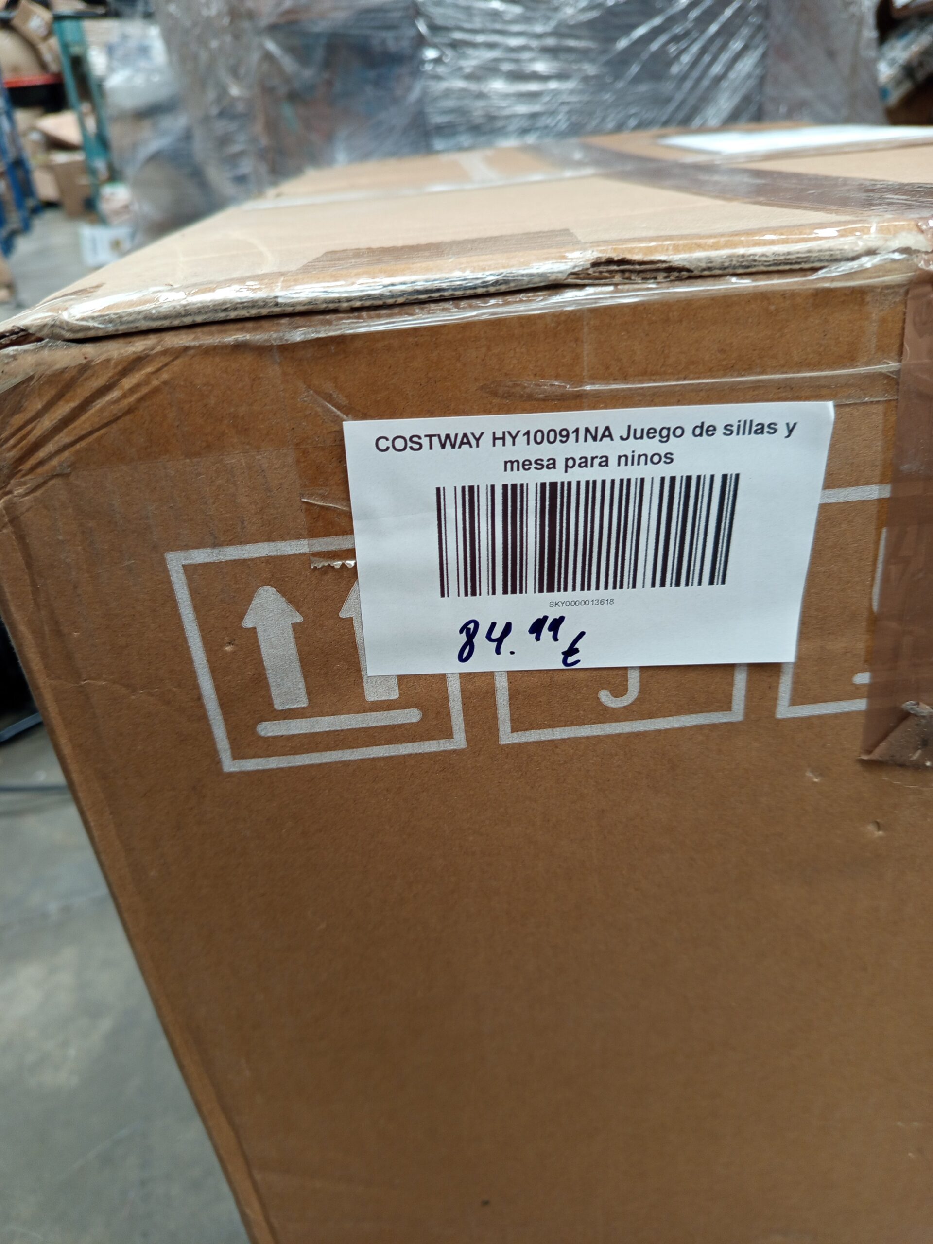 COSTWAY HY10091NA Juego de mesa y sillas de madera. - Imagen 9