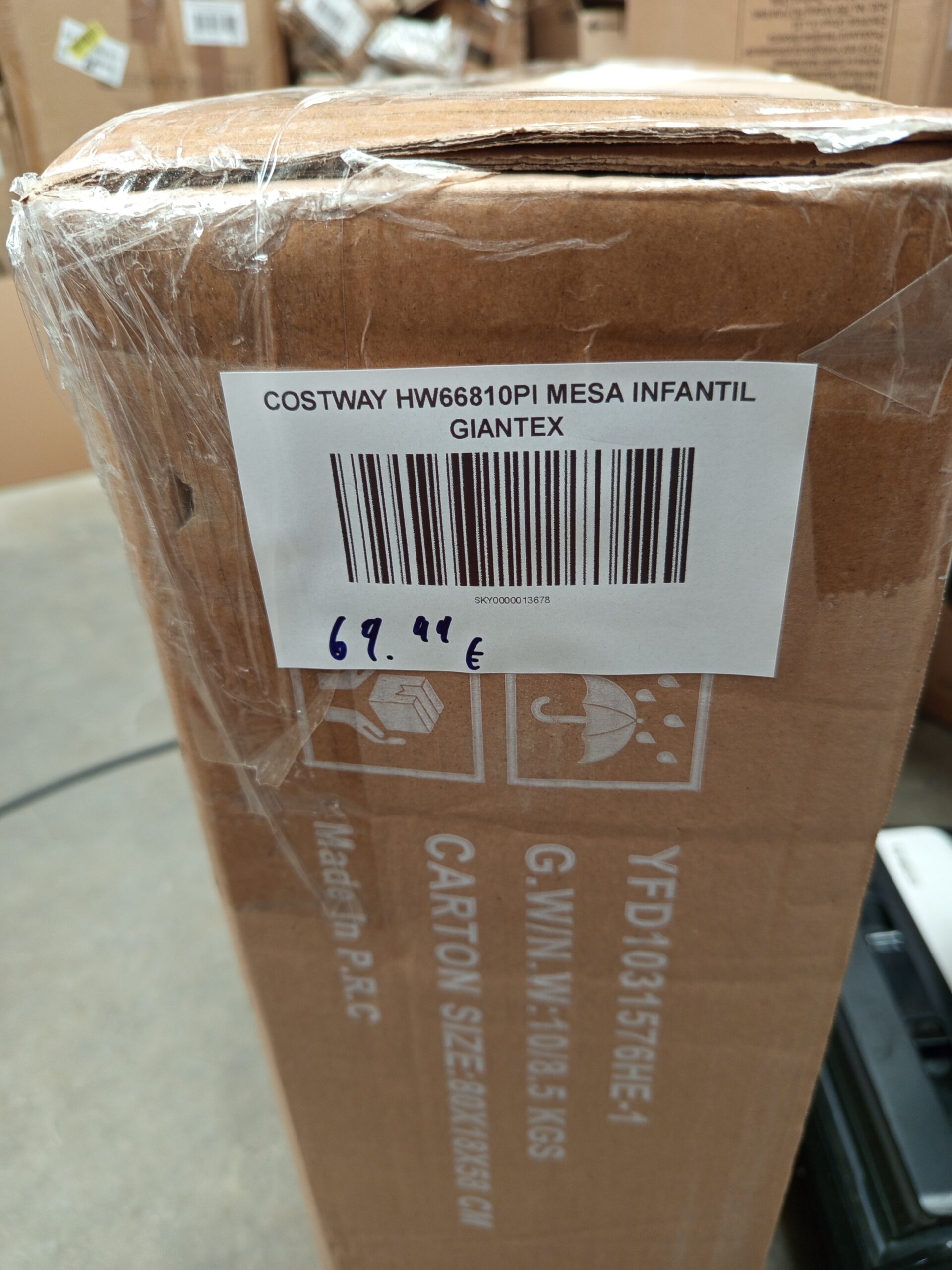 COSTWAY HW66810PI Mesa infantil Giantex con 2 sillas - Imagen 7