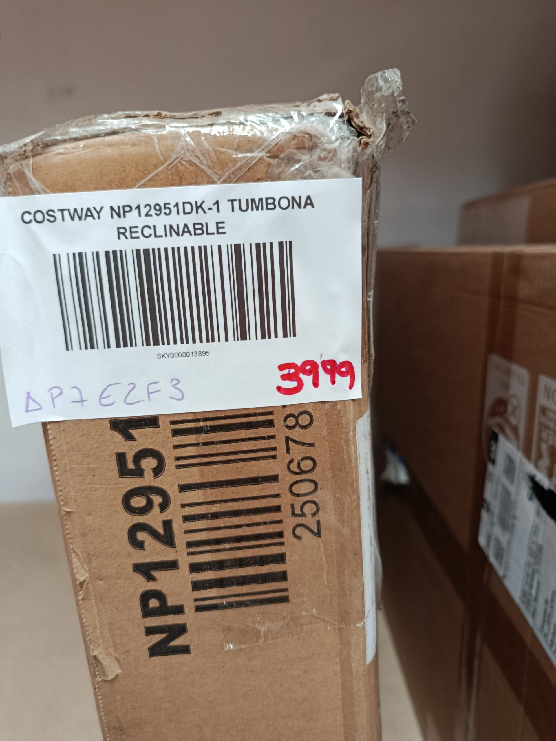 TUMBONA RECLINABLE COSTWAY NO12951DK-1 - Imagen 8