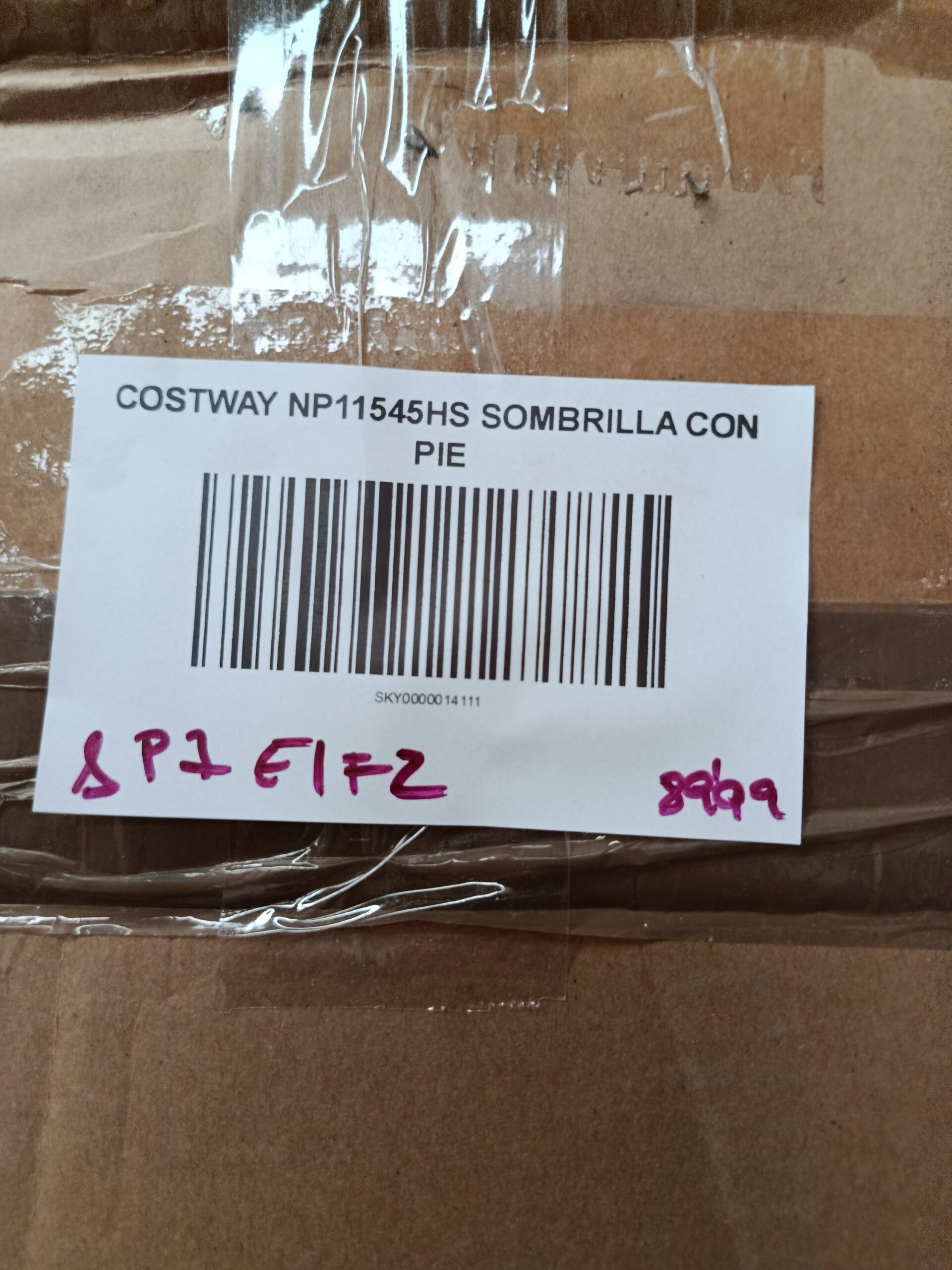 SOMBRILLA CON PIE COSTWAY NO11545HS - Imagen 9