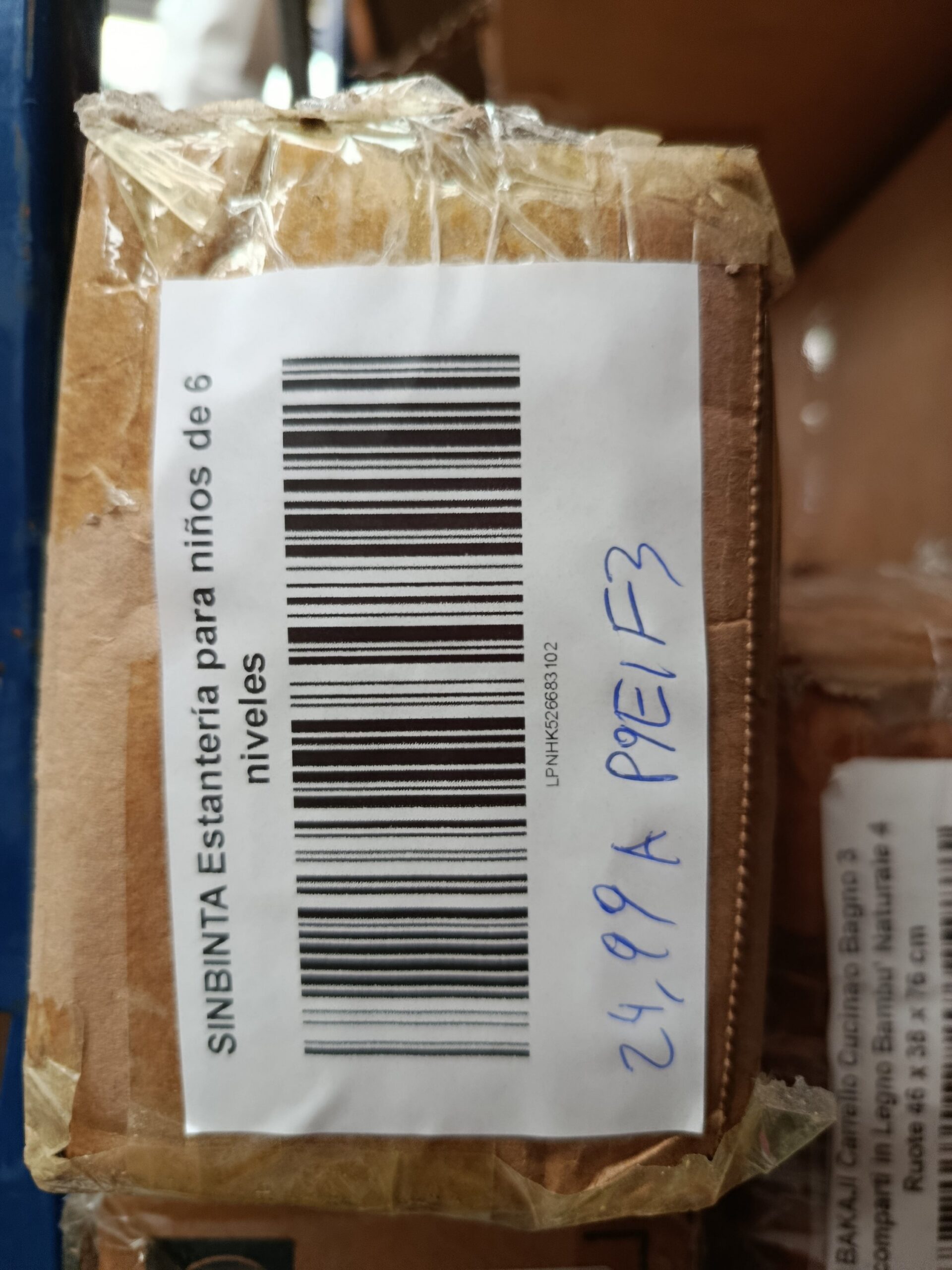 Estantería Infantil de 6 Niveles con Bolsillos Madera y Tela - Imagen 7