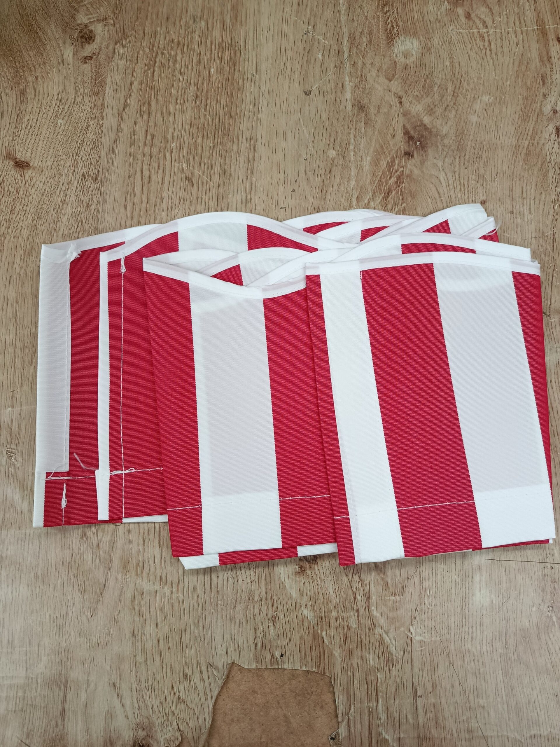 vidaXL Tela de Repuesto para toldo Rojo y Blanco - Imagen 7