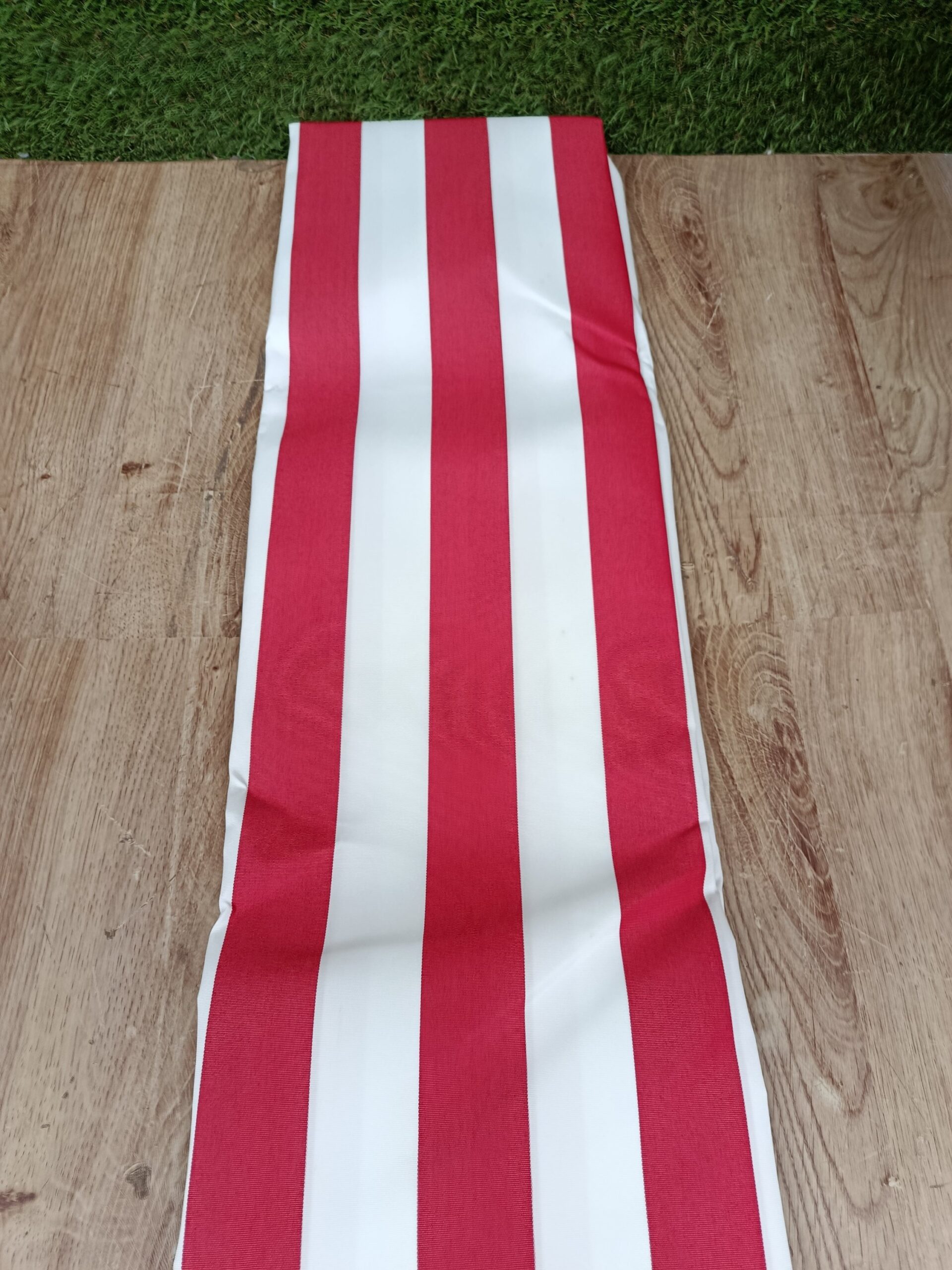 vidaXL Tela de Repuesto para toldo Rojo y Blanco - Imagen 4