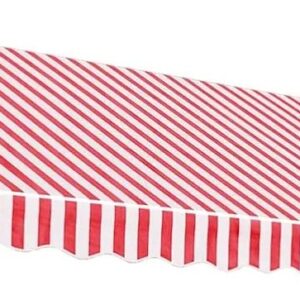 vidaXL Tela de Repuesto para toldo Rojo y Blanco