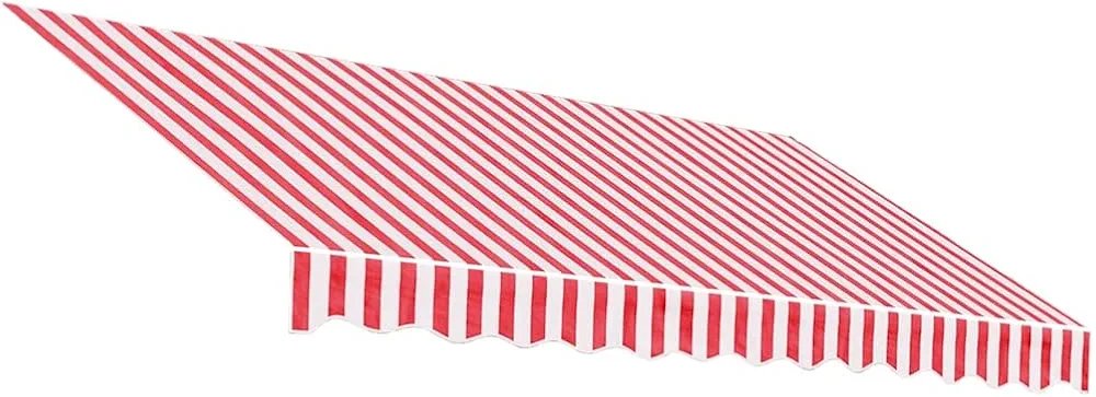 vidaXL Tela de Repuesto para toldo Rojo y Blanco