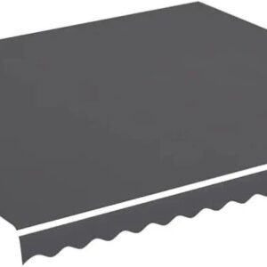 vidaXL Tela de repuesto para toldo color antracita
