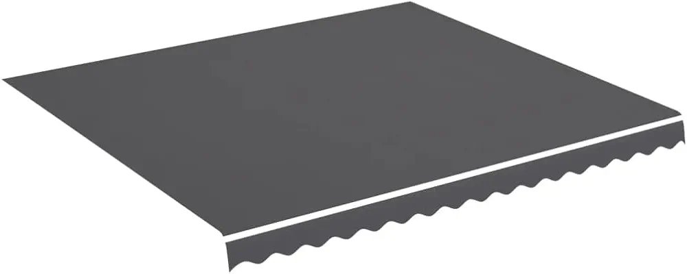 vidaXL Tela de repuesto para toldo color antracita