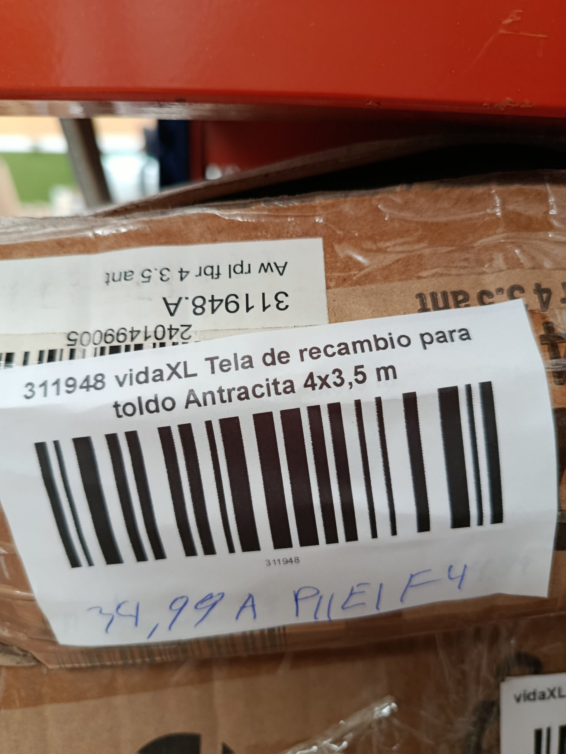vidaXL Tela de repuesto para toldo color antracita - Imagen 10
