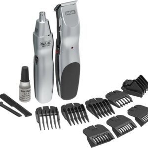Wahl Groomsman Set de recortador inalámbrico para barba y nariz