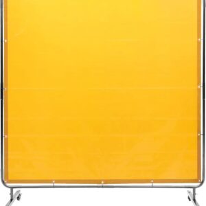 VEVOR Cortina de Soldadura con Marco Amarillo