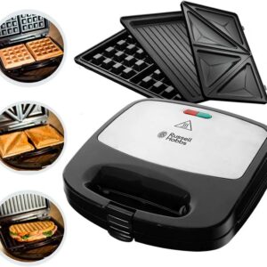 Russell Hobbs Sandwicheras 3 en 1 gofrera tostadora grill