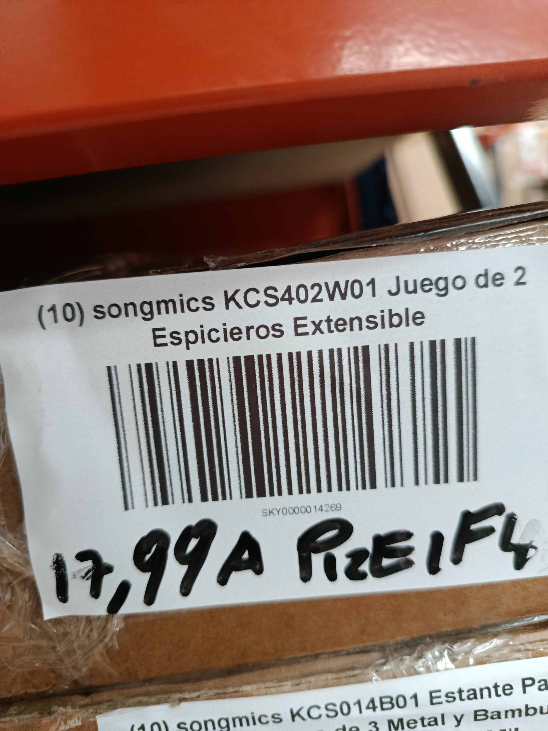 SONGMICS KCS402W01Juego de 2 Espiceros Extensible - Imagen 6