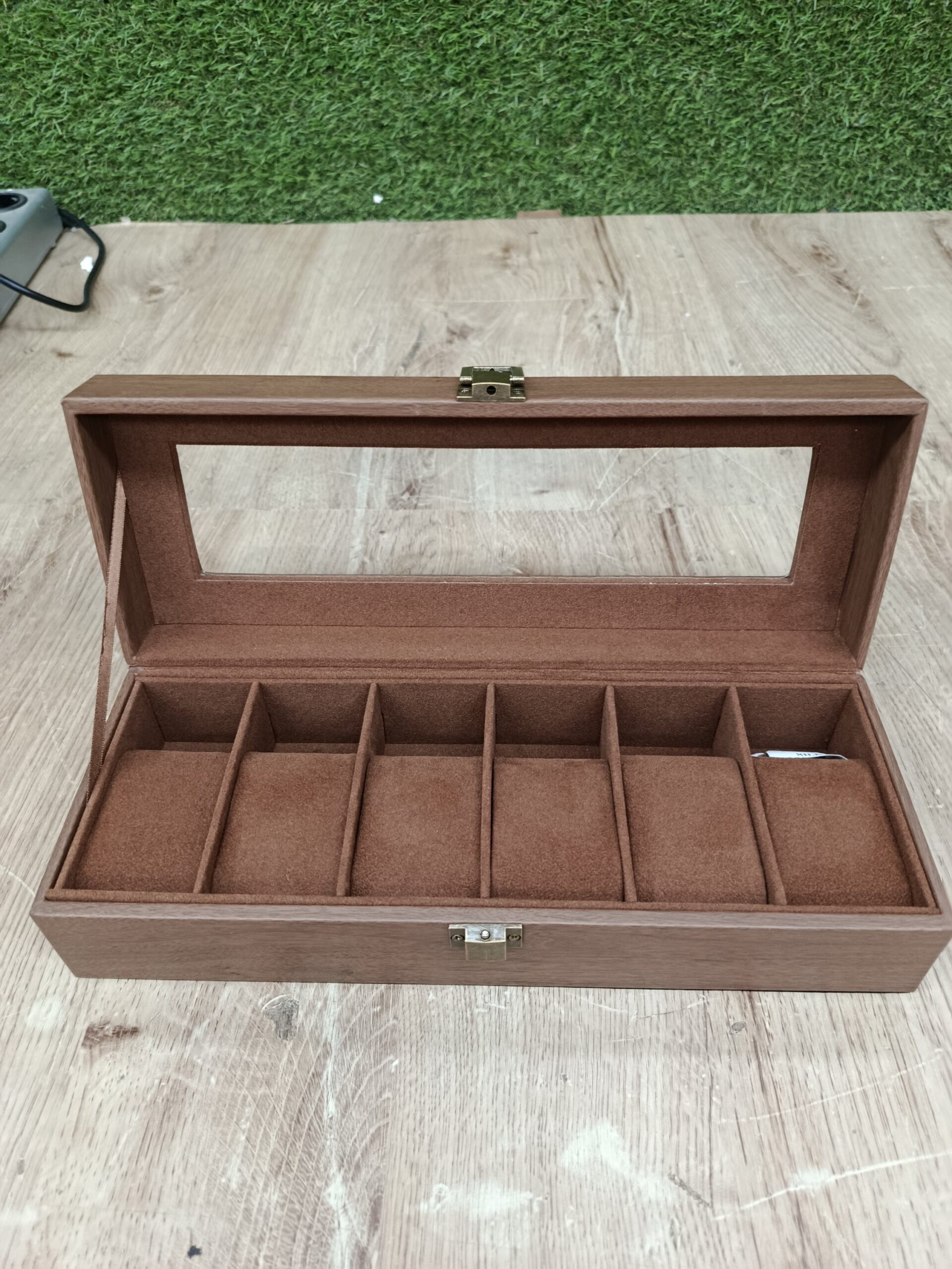 SONGMICS JEB006K1 Caja de Relojes con 6 Compartimentos - Imagen 3