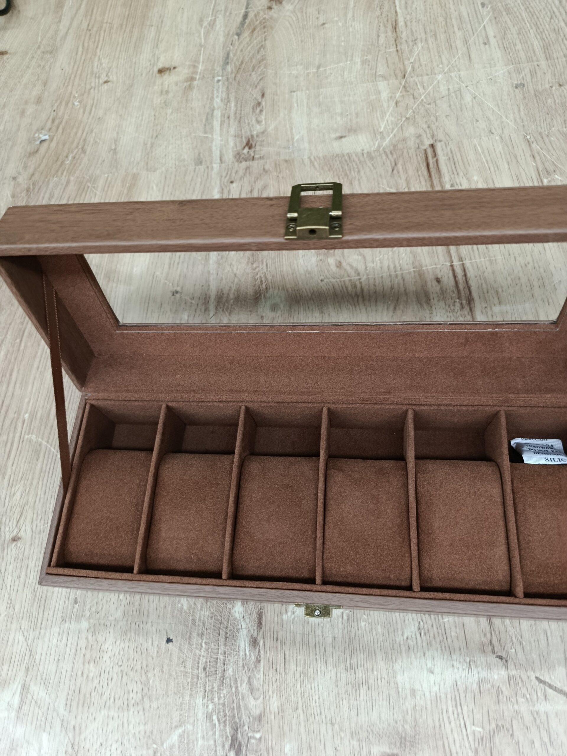SONGMICS JEB006K1 Caja de Relojes con 6 Compartimentos - Imagen 4