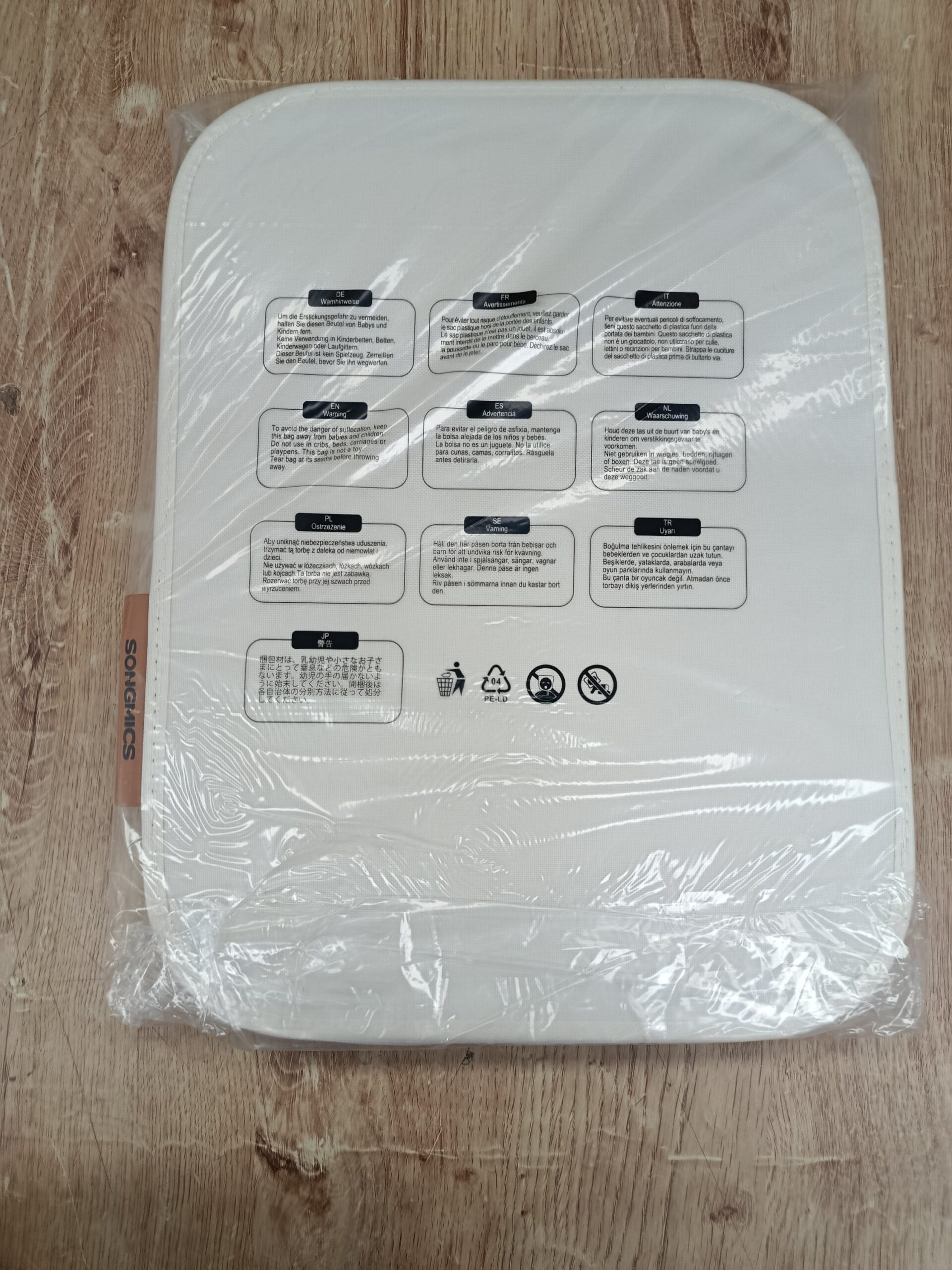 SONGMICS LCB509W01V1 Cesto de ropa sucia plegable - Imagen 4