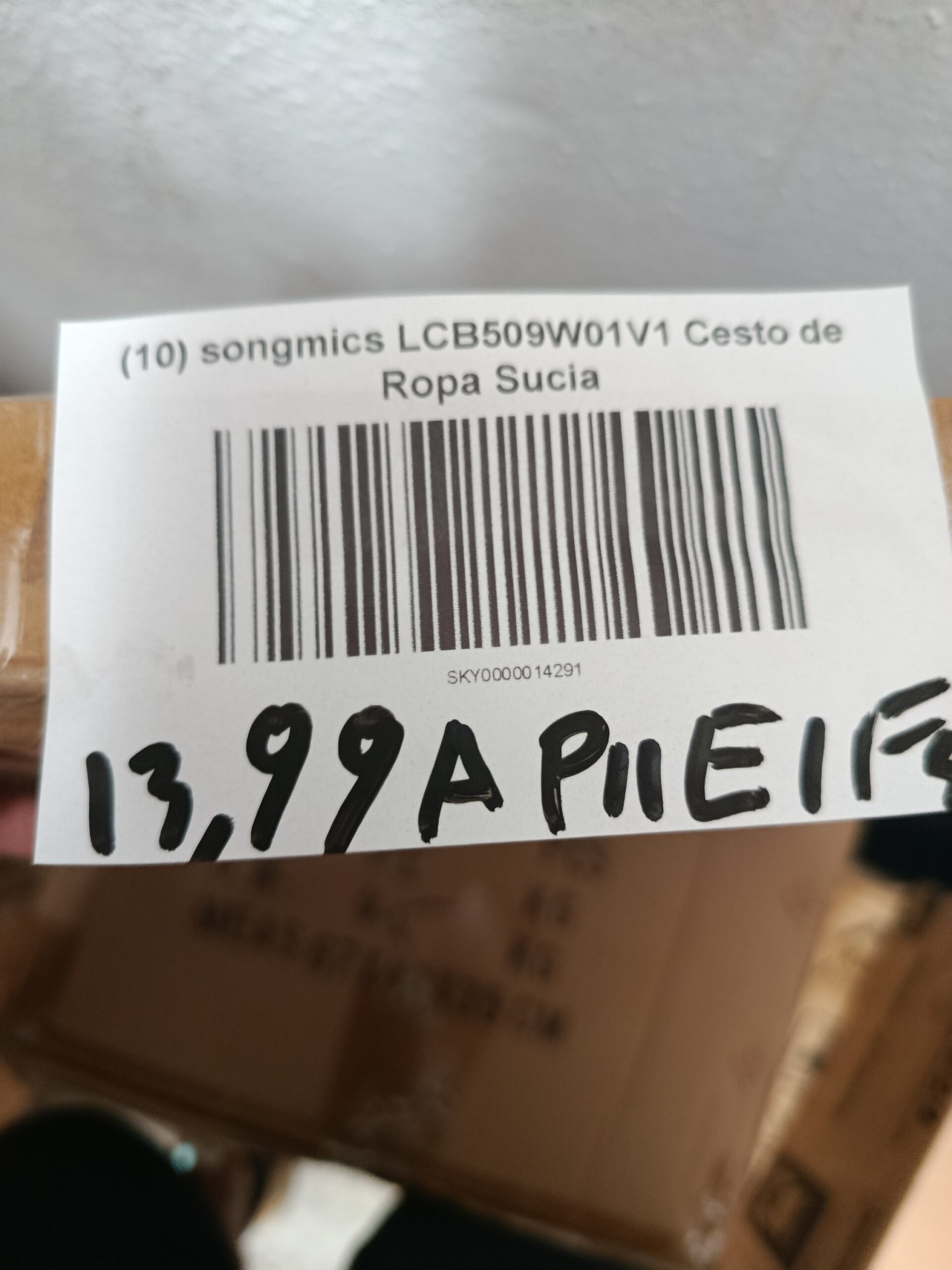 SONGMICS LCB509W01V1 Cesto de ropa sucia plegable - Imagen 6