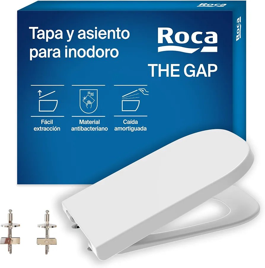 Roca The Gap Tapa y asiento de Supralit para inodoro