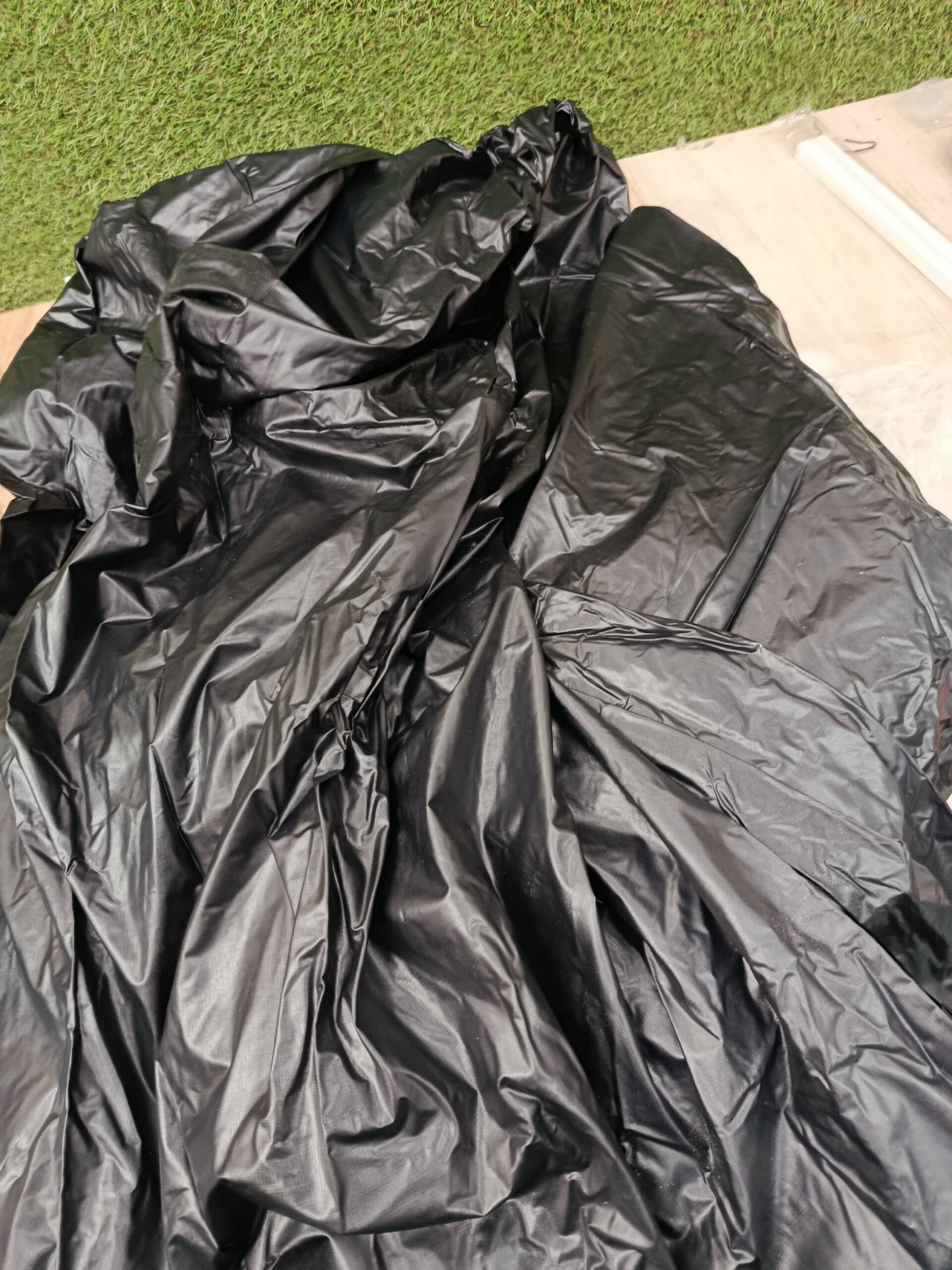 BESTWAY Cobertor de Invierno Redondo Ø493 cm de PVC para Piscinas Negro - Imagen 4
