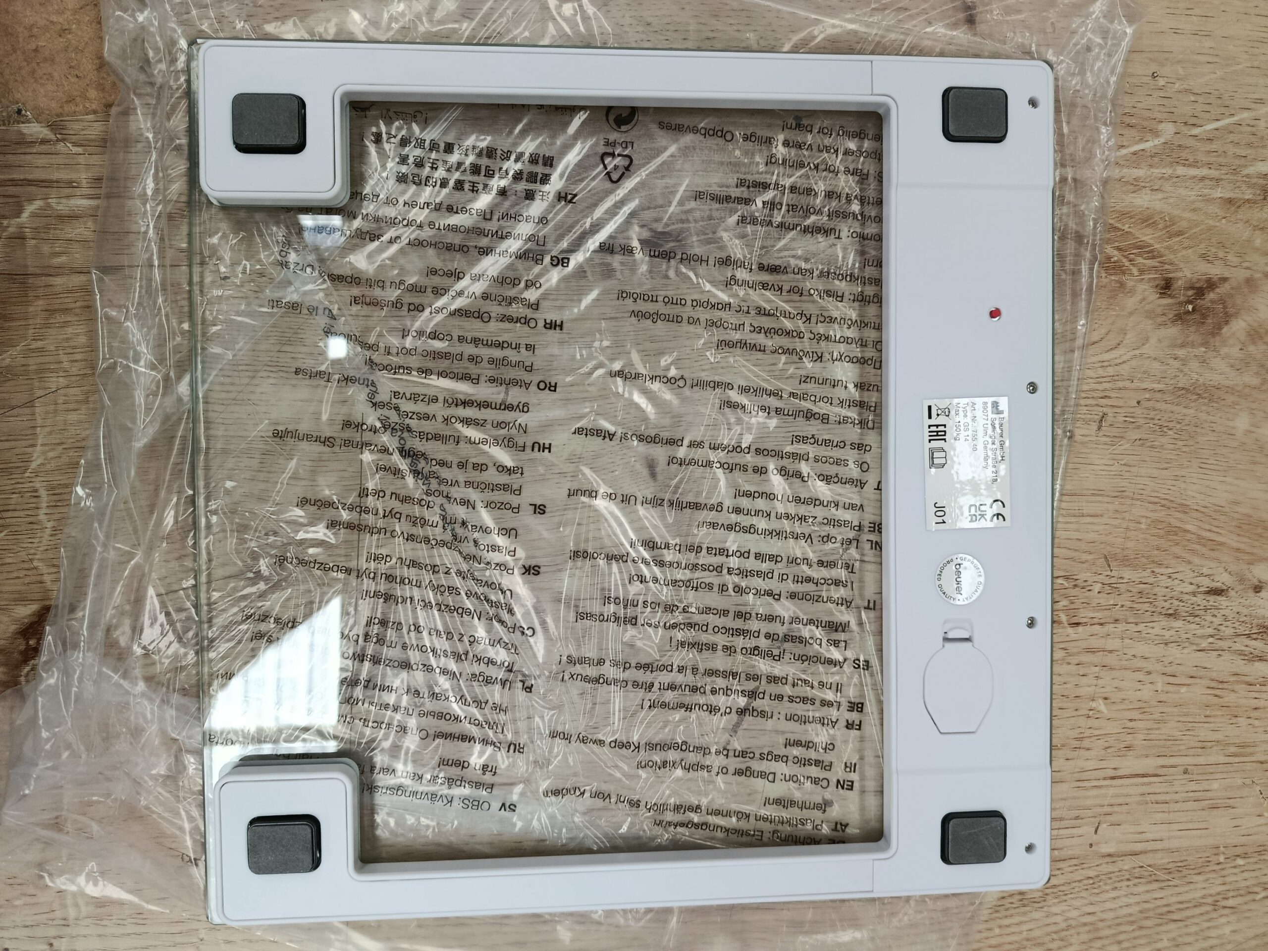 Báscula de baño de cristal Beurer GS14 150kg - Imagen 5