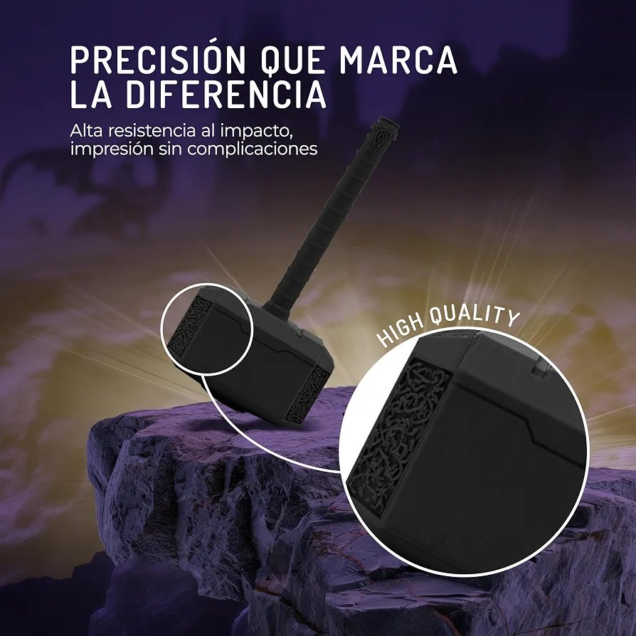 WINKLE Filamento PLA Tough 2.85mm Negro 1kg Filamento Impresora 3D - Imagen 2