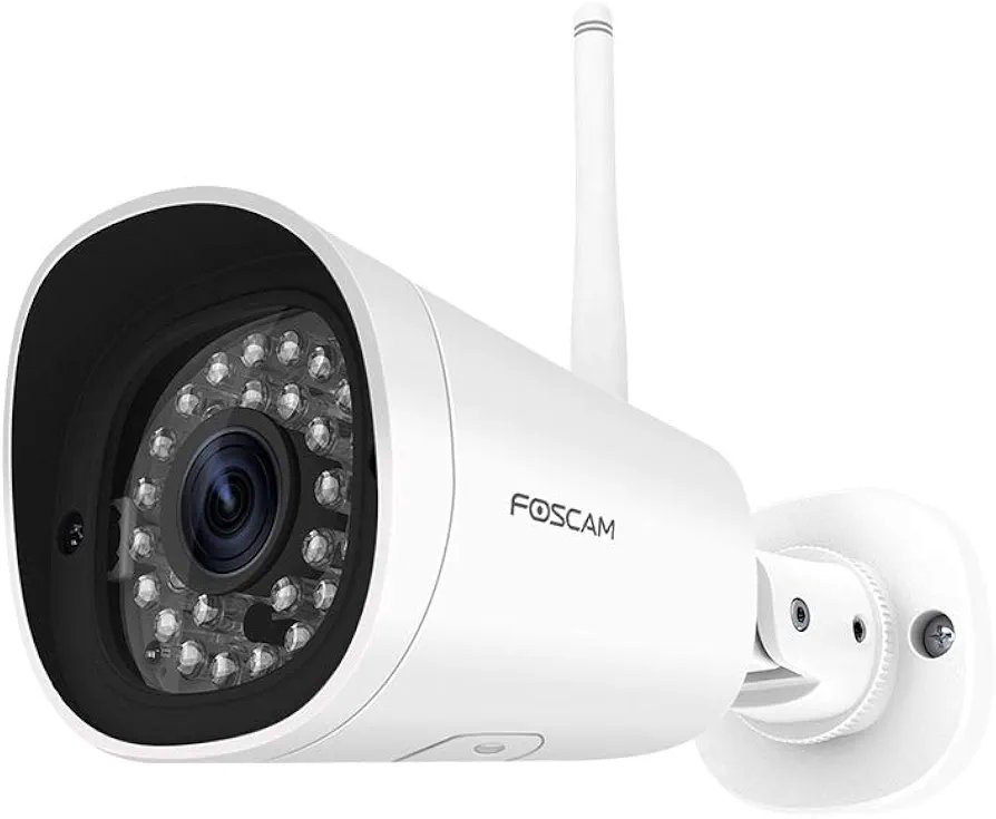 Foscam Cámara IP WiFi Seguridad Grabación en la NubeAI Detección Humana Visión Nocturna Compatible con Alexa.