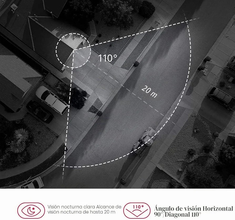 Foscam Cámara IP WiFi Seguridad Grabación en la NubeAI Detección Humana Visión Nocturna Compatible con Alexa. - Imagen 2