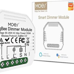 MOES ZigBee Mini Smart Alexa regulador de luz módulo relé