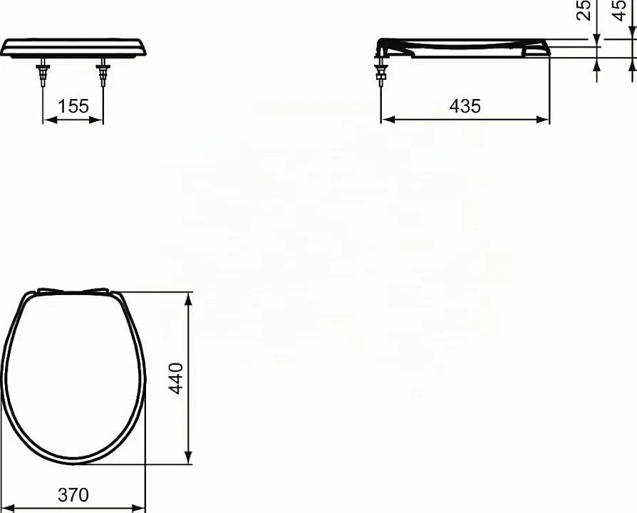 Ideal Standard Eurovit Universal asiento WC con SoftClose - Imagen 2