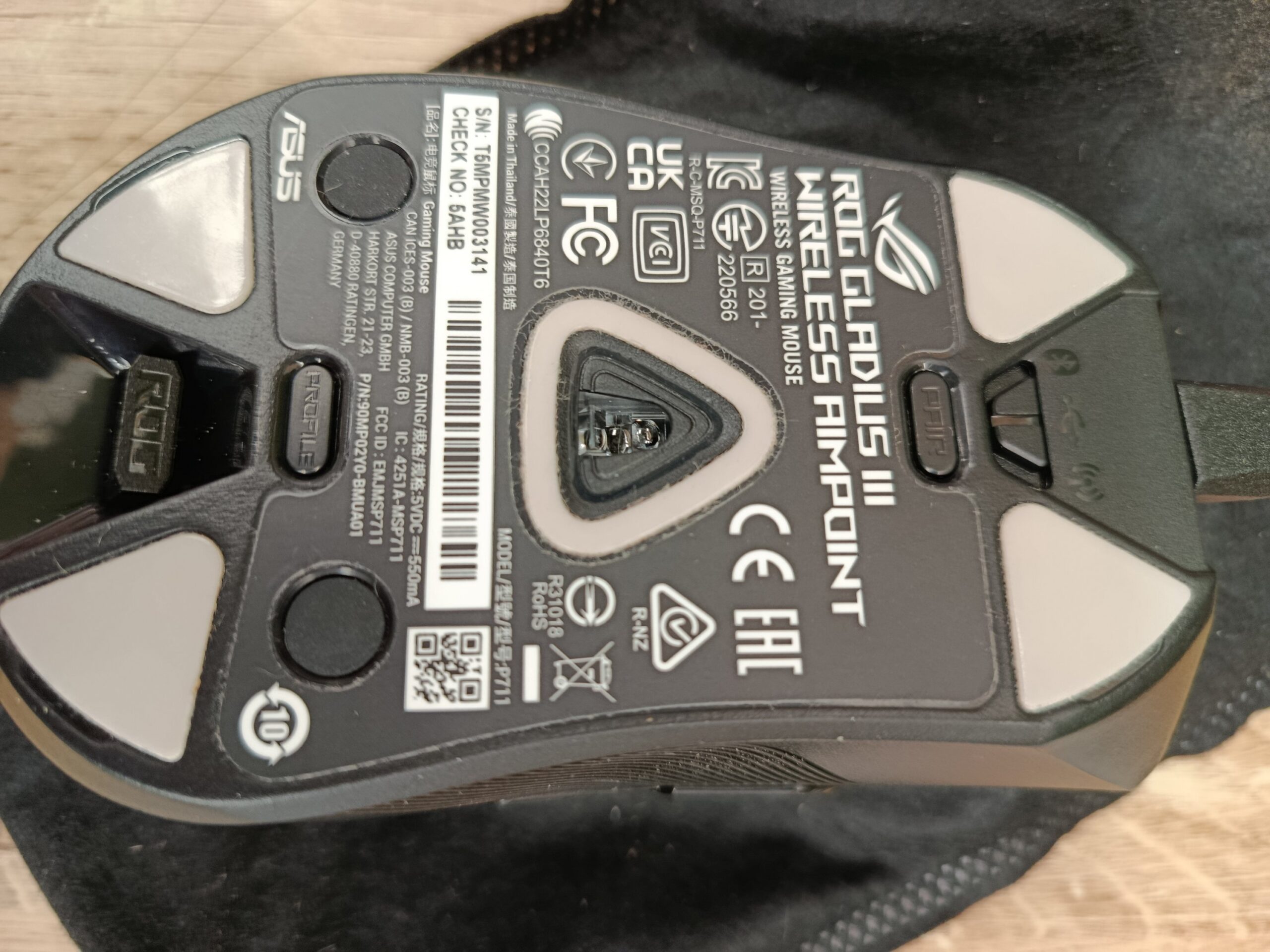 ASUS ROG Gladius III Ratón inalámbrico para juegos AimPoint - Imagen 5