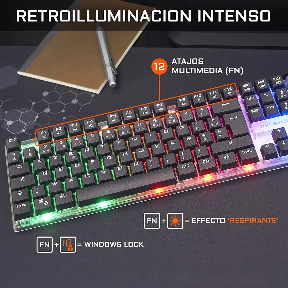 G-Lab Combo Yttrium Pack Teclado y Raton - Imagen 2