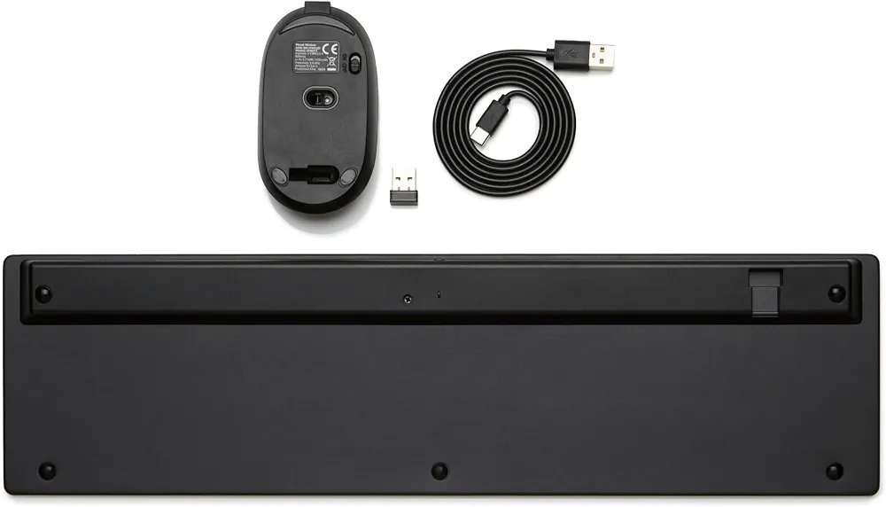 Amazon Basics Teclado ultrafino de tamaño completo y ratón inalámbrico - Imagen 2
