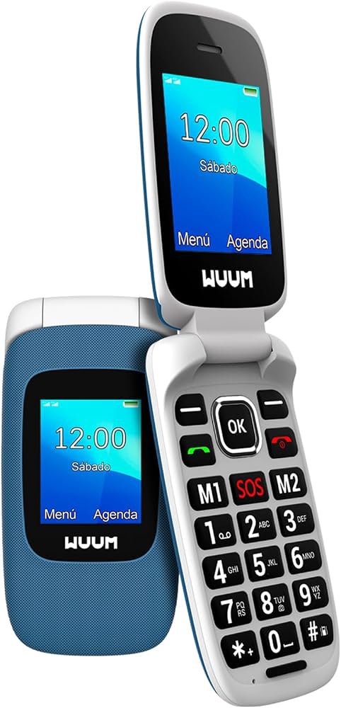 WUUM Clap – Teléfono Móvil de Tapa con Doble Pantalla