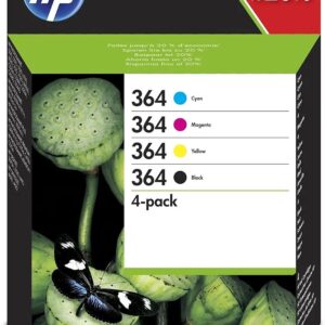 HP 364 - Paquete de 4 Cartuchos de Tinta Original