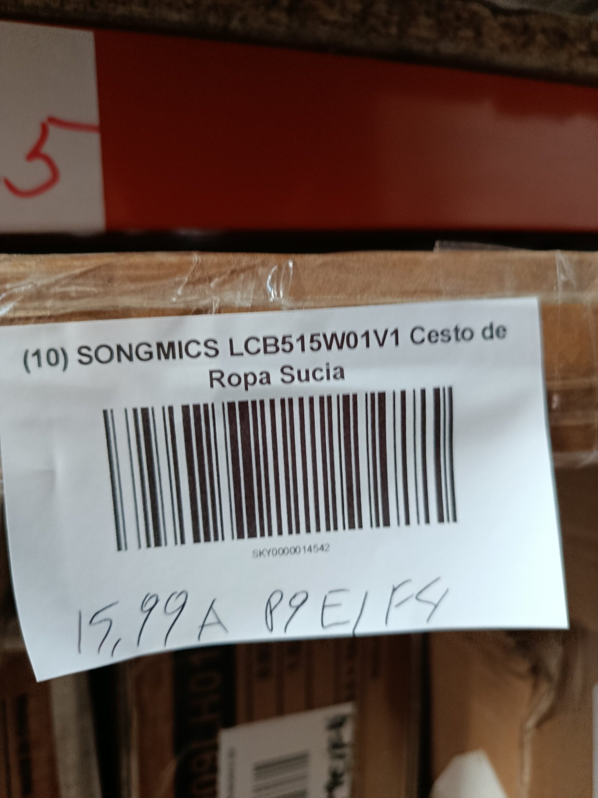SONGMICS LCB515W01 Cesto de ropa sucia con tapa - Imagen 6