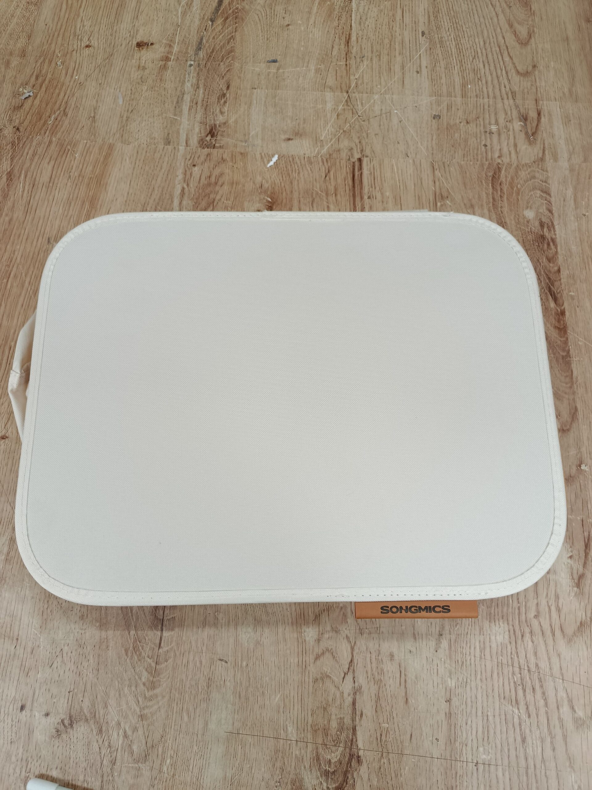SONGMICS LCB509W01 Cesto de ropa sucia de 90 litros con tapa - Imagen 3