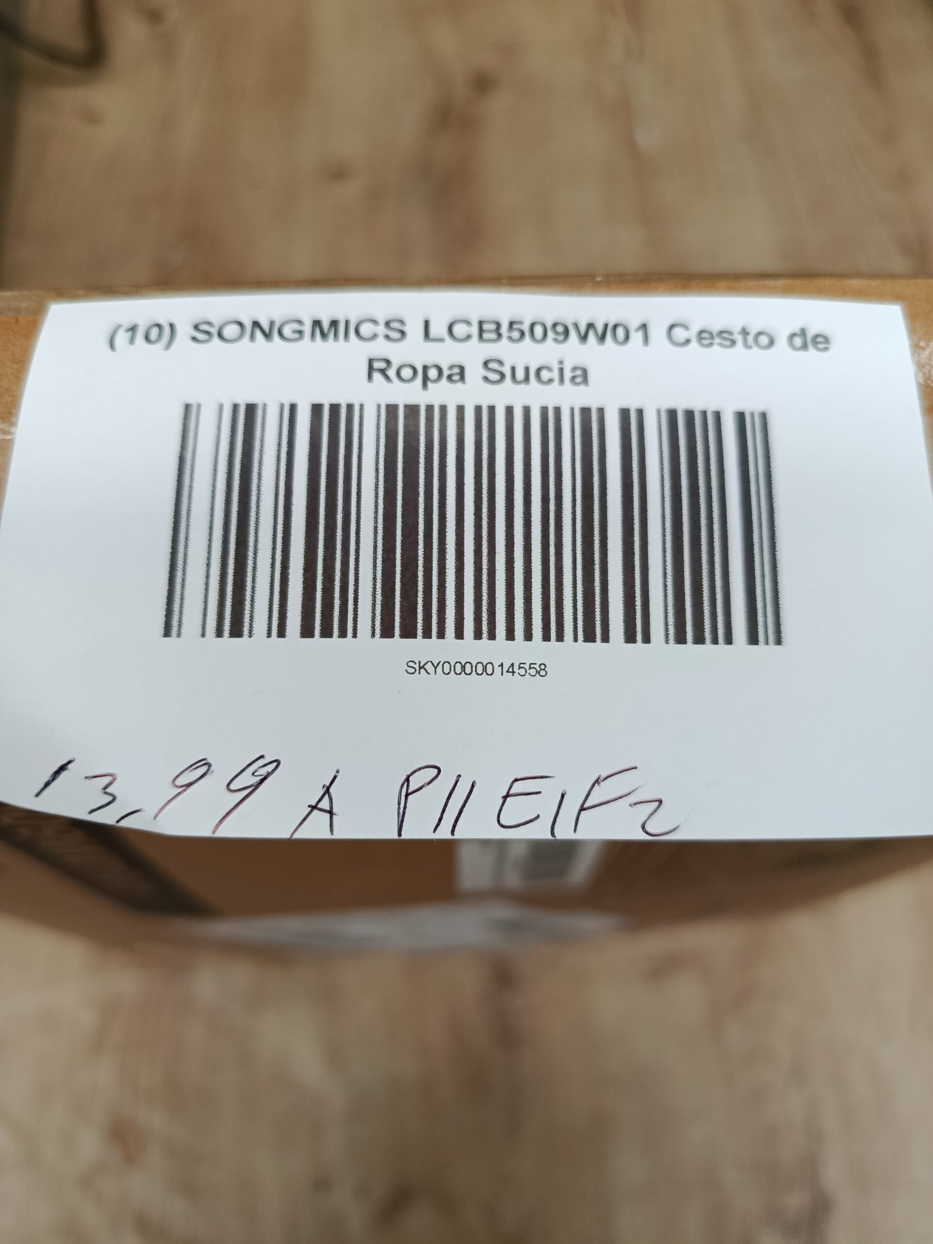 SONGMICS LCB509W01 Cesto de ropa sucia de 90 litros con tapa - Imagen 7