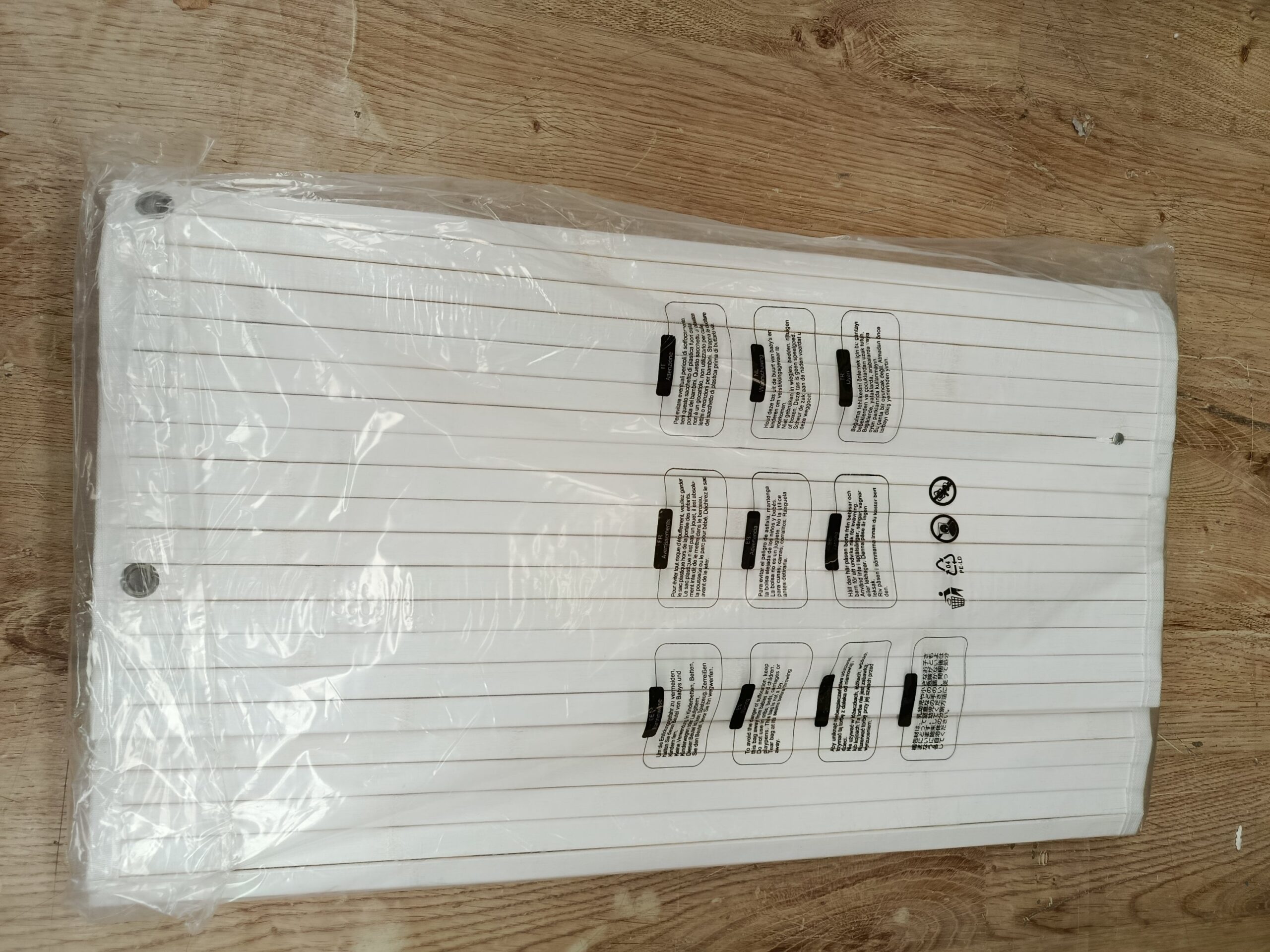 SONGMICS LCB010W01V1 Cesto de ropa de bambú 72L plegable - Imagen 4