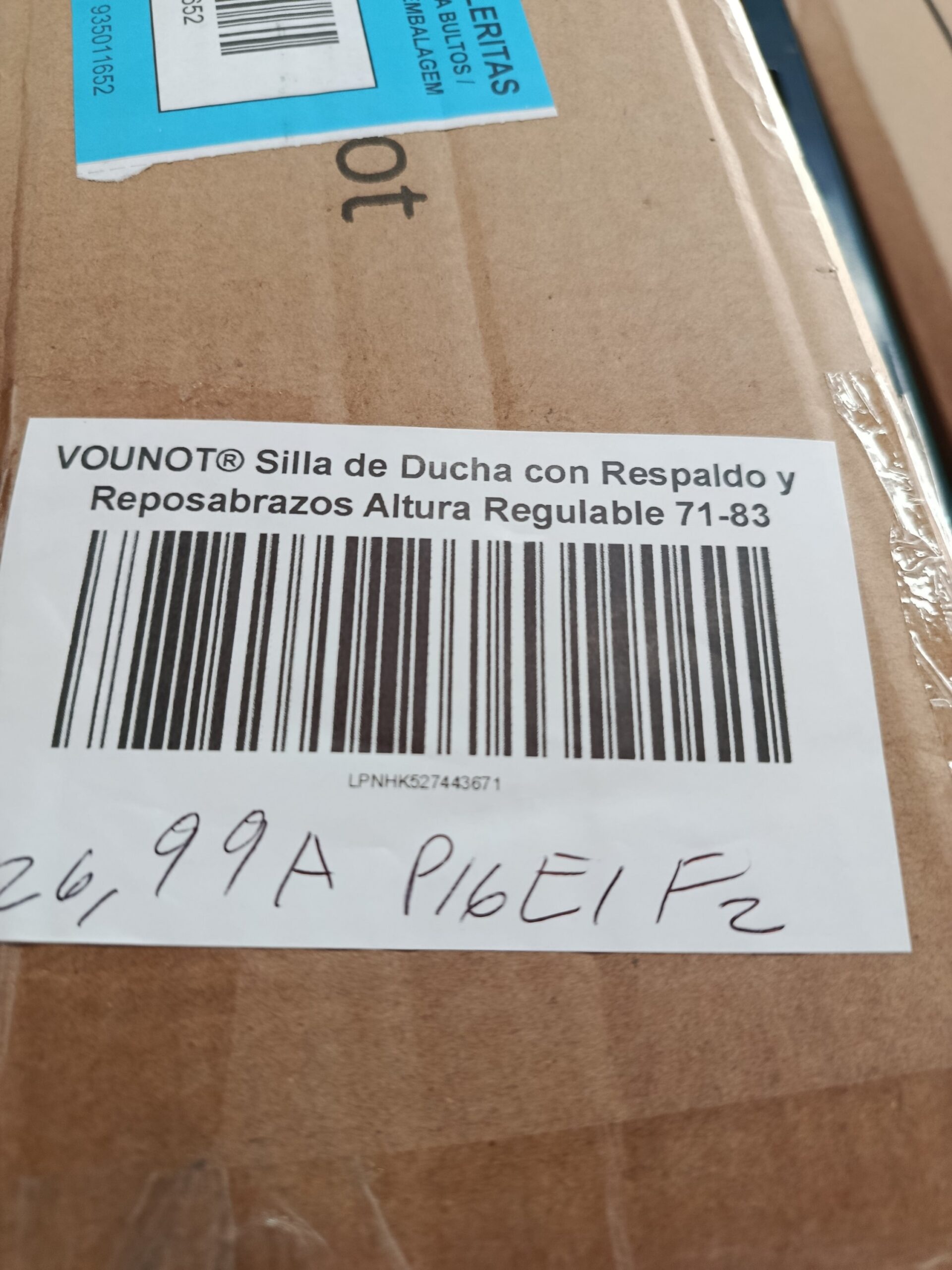 VOUNOT® Silla de Ducha con Respaldo y Reposabrazos - Imagen 7