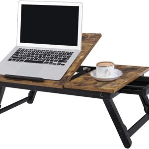SONGMICS LLD105B01Escritorio Portátil para Cama o Sofá Plegable